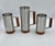 Silver 1960s Danish Modern Tiki Era Royal Selangor Pewter & Teak Mug Tankard Steins - Set of 3 For Sale - Image 8 of 9