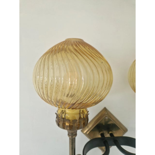 Mid-Century Wall Lamp in the style of Gio Ponti, 1960s For Sale - Image 12 of 13