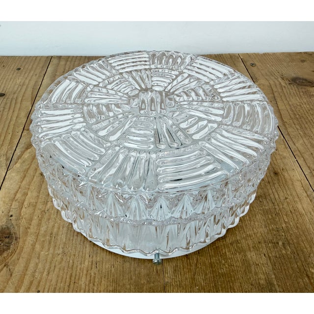 Industrial Vintage Glass Wall Light, 1970s For Sale - Image 3 of 17