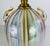 Elegant Hand Blown Iridescent Clear Glass Table Lamp For Sale - Image 11 of 12