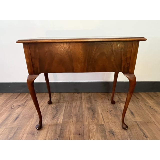 Baker Furniture Company Queen Anne Style Walnut “Lowboy” Dressing Table by Baker For Sale - Image 4 of 9