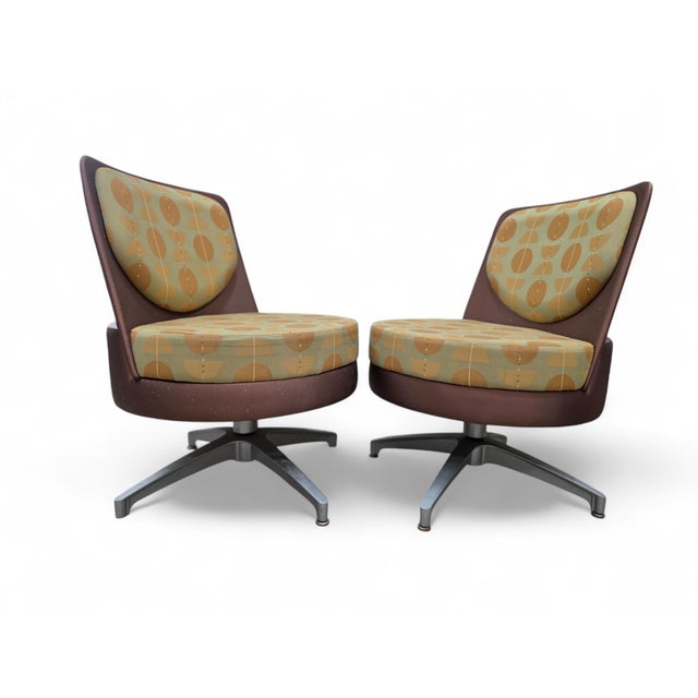 Yellow Vintage Postmodern Swivel Chairs by Steelcase - 6 For Sale - Image 8 of 10