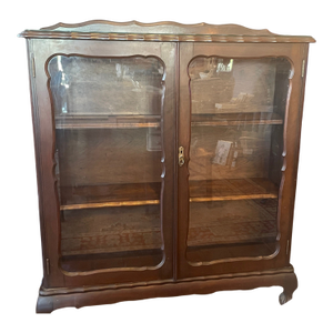 Mid 20th Century Imbuia Wood Display Cabinet