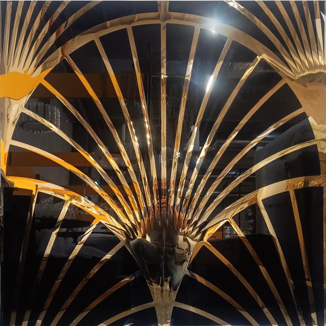 Murano Brass and Glass Wall Panel, 2000s For Sale - Image 10 of 15