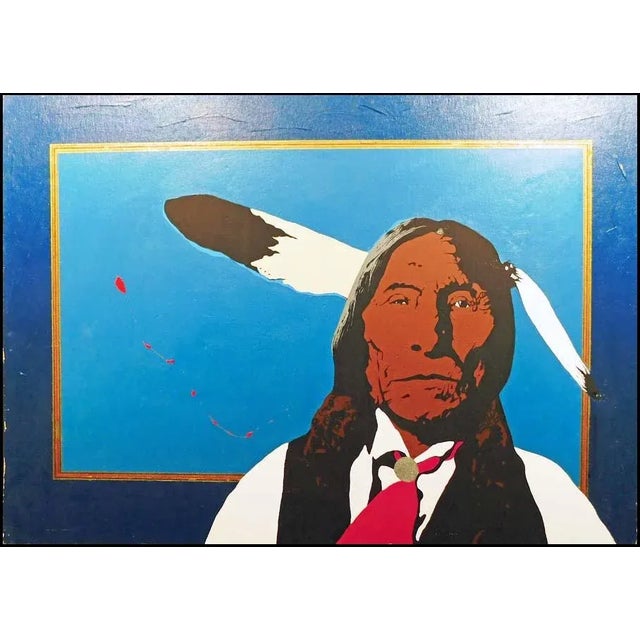 1980s 1980s Ward Churchill "Untitled" Pop Art Oil Painting on Board, Unsigned For Sale - Image 5 of 5