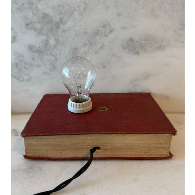 Unique Vintage Book Table Lamp For Sale - Image 4 of 11