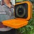 Vintage Swedish Orange Kitchen Scale for Wall Mounting from EKS For Sale - Image 9 of 11