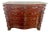 19th Century English Marble-Top Commode in Feathered Mahogany For Sale