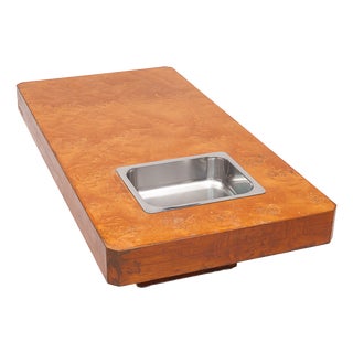 Vintage Elm Burl Coffee Table, 1970s For Sale