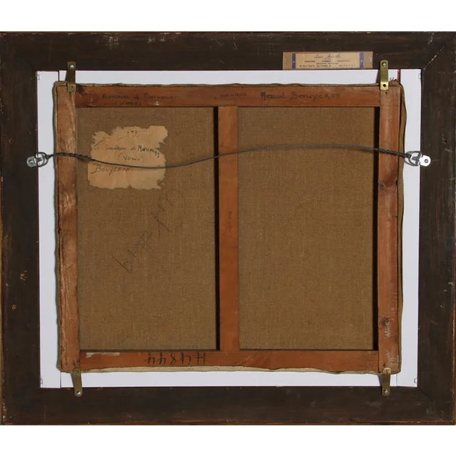 French Marcel Bouyeron, Ruisseau a Marsangy, Yonne, Oil Painting For Sale - Image 3 of 7