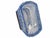 Blue Cut Glass With Silver Plated Trim Cache Box For Sale In Miami - Image 6 of 7