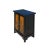 Chinese Distressed Black Yellow Scenery Graphic End Table Nightstand For Sale - Image 4 of 7