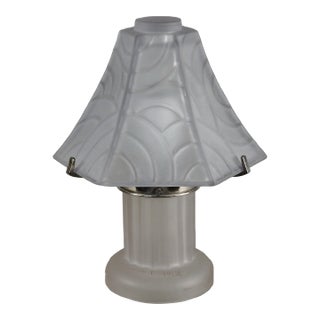 French Art Deco Table Lamp by Pierre d'Avesn Lorrain Daum - 1930 France For Sale