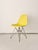 Set of 6 authentic Herman Miller Eames DSR side chairs in lemon yellow with chrome Eiffel bases. Embossed Eames Office /...