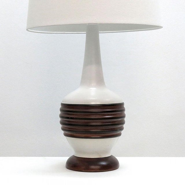 Mid-Century Modern Danish Ceramic Table Lamp, 1950 For Sale - Image 3 of 10