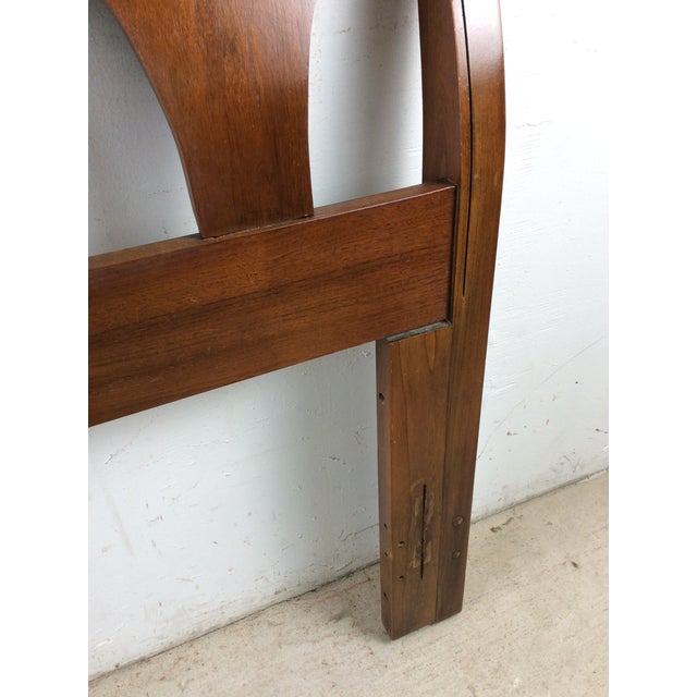 Mid Century Modern Full Size Headboard With Bentwood Details For Sale - Image 10 of 18