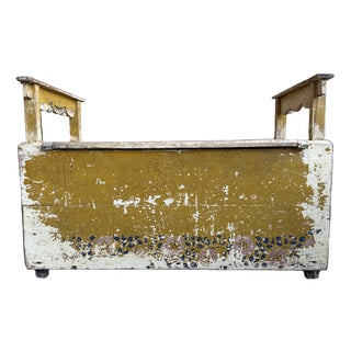 Antique Storage Bench for Children, 1890s For Sale