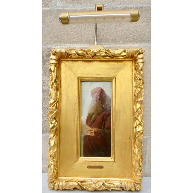 Old Man Singing Oil on Canvas by Krathl Late 19th For Sale - Image 4 of 10