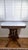 Victorian Marble-Top Side Table | Antique Carved Wood Accent Table For Sale - Image 6 of 6