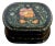 1980s Hand Painted Paper Mache Trinket Box For Sale