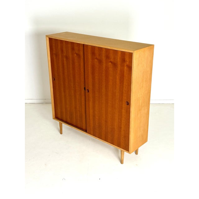 Cabinet in Oak & Teak from Børge Mogensen, 1950s For Sale - Image 10 of 11