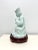 Andrea by Sadek Blue Porcelain Buddha Figurine on Stand For Sale In Charlotte - Image 6 of 11