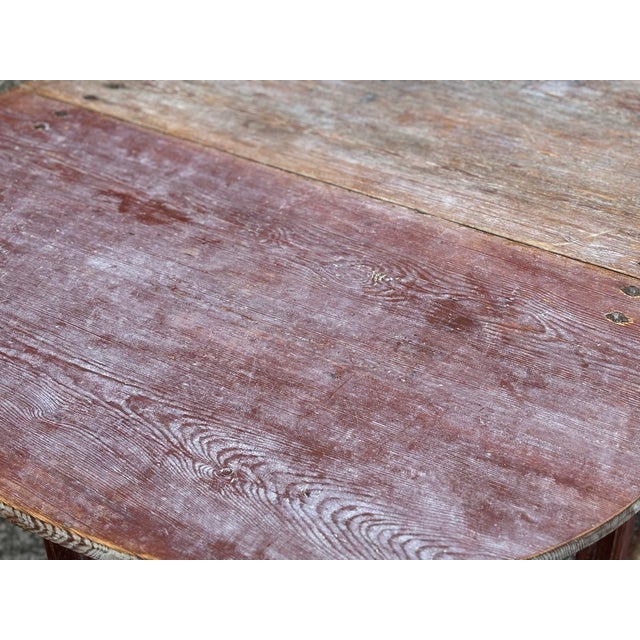 19th Century Swedish Painted Drop-Leaf Dining Table, 1810 For Sale - Image 10 of 13