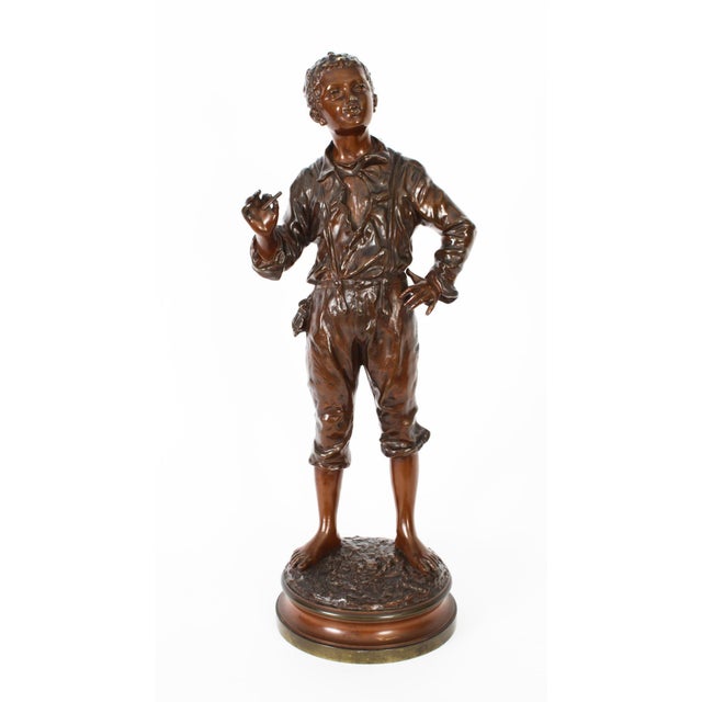 Antique Bronze Street Figure by Jose Cardona, Early 20th-Century For Sale - Image 3 of 18