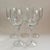 Farmhouse Vintage Handmade Etched Grapevine Tulip-Stem Wine Glasses – Set of 5 For Sale - Image 3 of 11