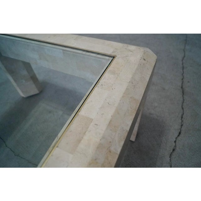 Hollywood Regency Tessellated Stone Coffee Table For Sale - Image 10 of 13