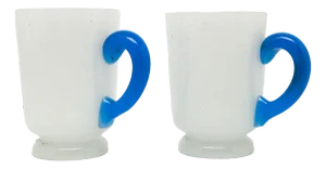 Biedermeier Cups, Belgium, 1890s, Set of 2