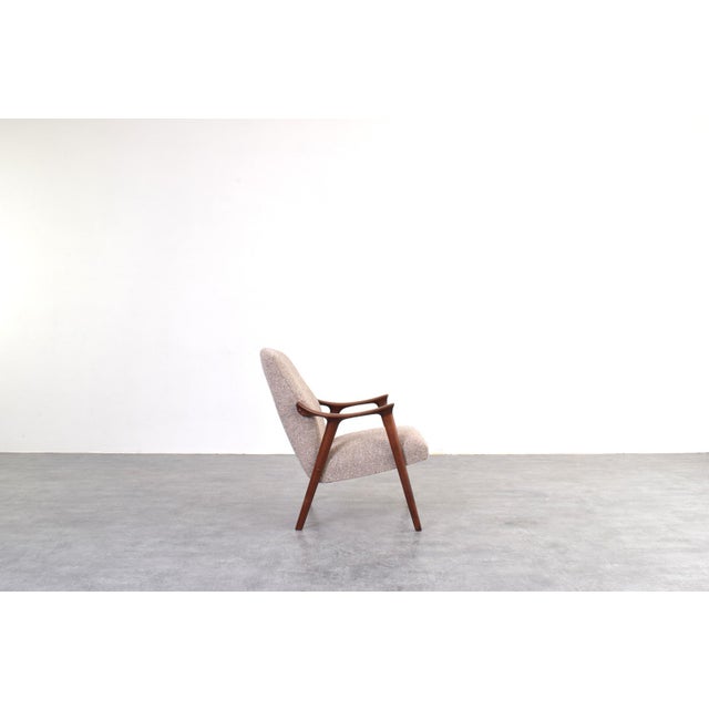 Mid-Century Modern Mid-Century Teak and Bouclé Tenor Armchair from Møre Lenestolfabrikk, 1960s For Sale - Image 3 of 12