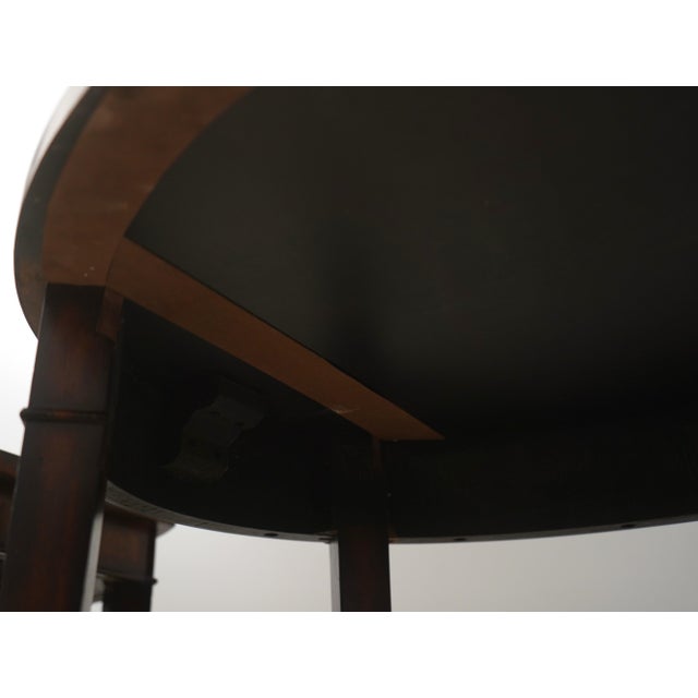 Maitland Smith Oval Pair of Nesting Tables For Sale - Image 13 of 14