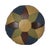 Vintage Round Patchwork Cushion in Double-Sided Faux Leather, 1960s For Sale - Image 16 of 16