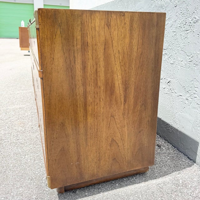 Wood Vintage Accolade Campaign Dresser by Drexel For Sale - Image 7 of 12