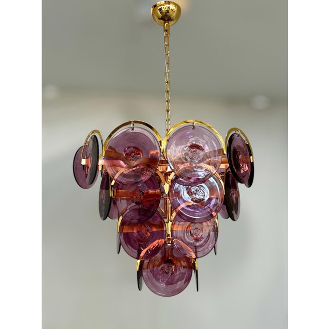 Not Yet Made - Made To Order Italian Tiered Murano Disco Chandelier by Fabio LTD For Sale - Image 5 of 13