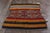 Rug & Kilim Antique Kurdish Rug Gold Red Striped Geometric Pattern For Sale - Image 4 of 8