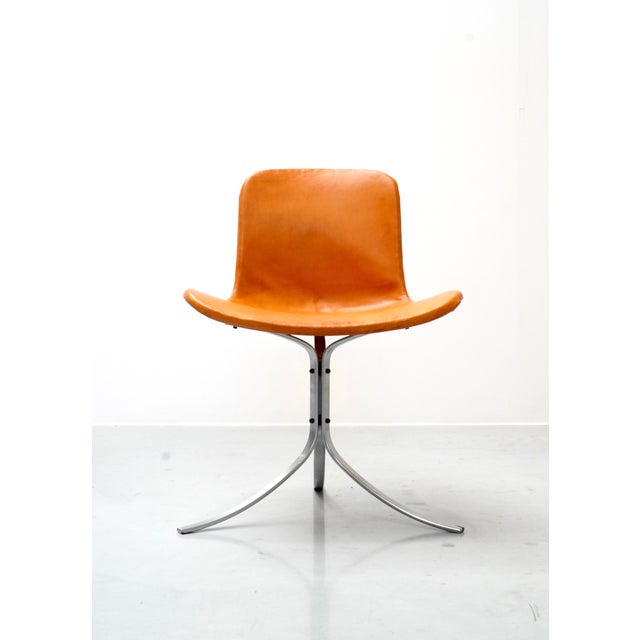 Brown Vintage Danish PK9 Tulip Dining Chair by Poul Kjaerholm for E. Kold Christensen, 1960s For Sale - Image 8 of 8