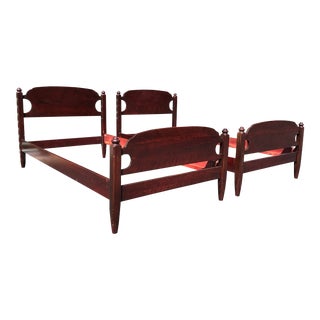 French & Heald Solid Twin Beds- a Pair For Sale