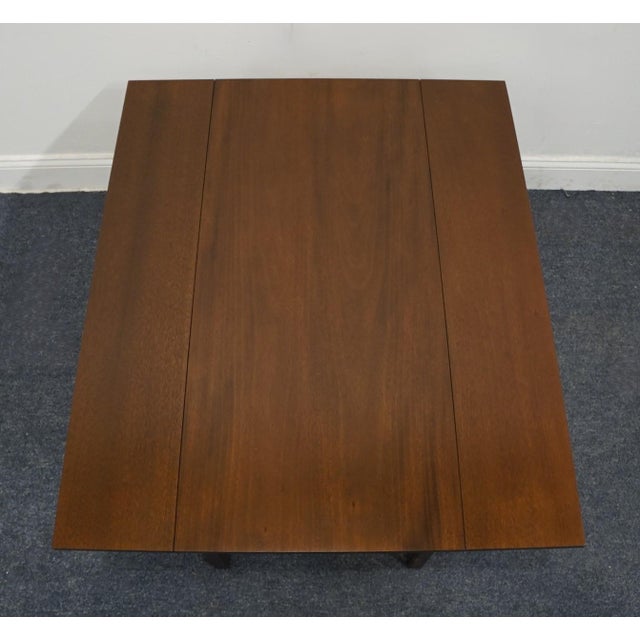 Kittinger Williamsburg Solid Mahogany Traditional Style 42" Accent Drop Leaf Coffee Table For Sale - Image 11 of 12
