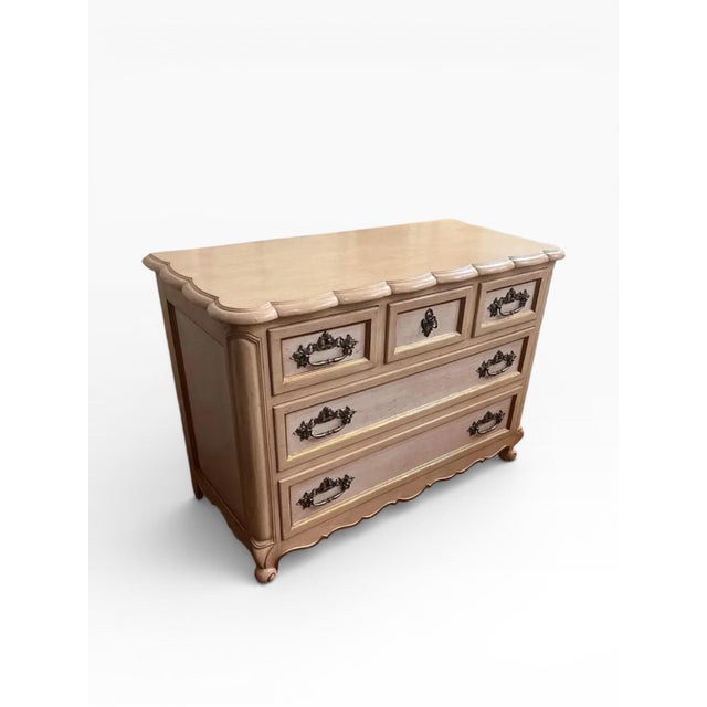 2010s Hickory Chair Furniture Co. French Country Style Cream Normandy Chest For Sale - Image 5 of 13