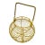 Mid-Century Yellow Egg Wire Basket With Handle For Sale
