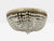 Brass Neoclassical, Basket Flush Mount Ceiling Light, Bronze, Crystal, France, 20th C. For Sale - Image 8 of 14