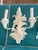 White Vintage Palm Beach Pair of Parrot Bird Wall Light Sconces Newly Wired For Sale - Image 8 of 12