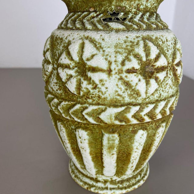 Fat Lava Pottery Vase by Bay Ceramics, Germany, 1970s For Sale - Image 10 of 17