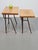 Brutalist Cast Iron and Oak Nesting Tables, 1970s, Set of 2 For Sale - Image 10 of 16