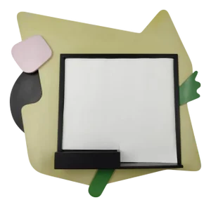 Italian Mirror in Lacquered Wood by Alessandro Mendini for Zabro, 1985