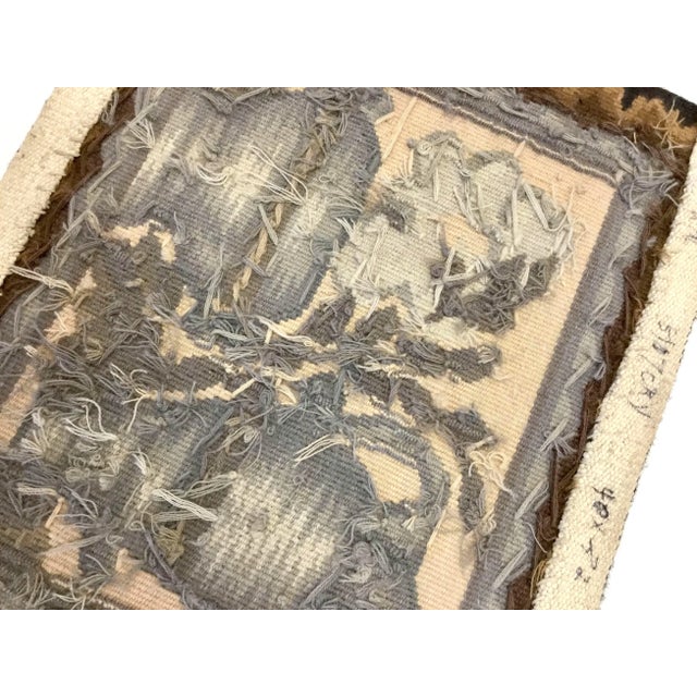 Antique Aubusson Tapestry Pillow Fragments - A Pair For Sale - Image 9 of 12