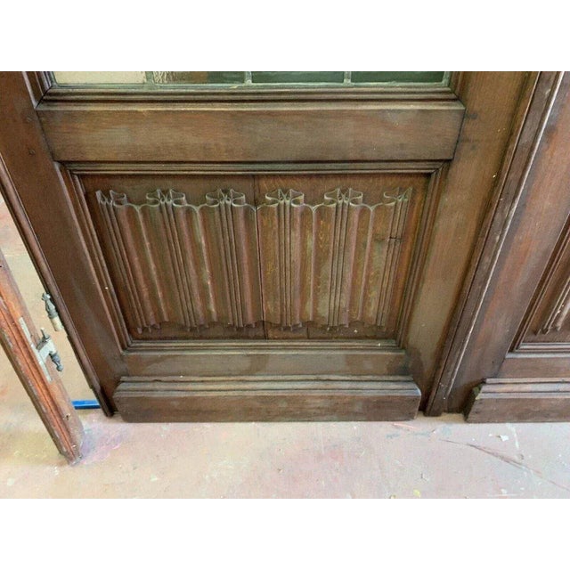 Wood Antique Oak Partition Doors, 1800s, Set of 4 For Sale - Image 7 of 10