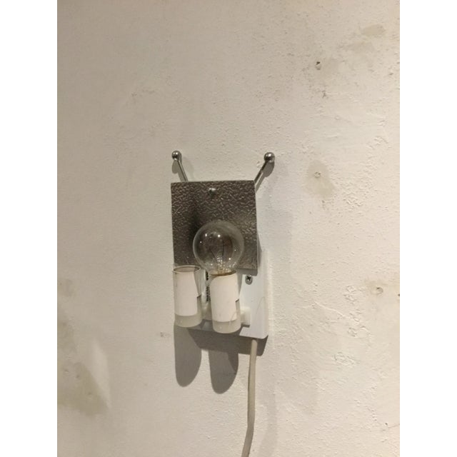 White Large Mid-Century Wall Sconces, Italy For Sale - Image 8 of 9